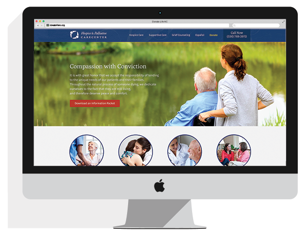 Hospice website design