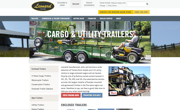 leonard trailers website launch