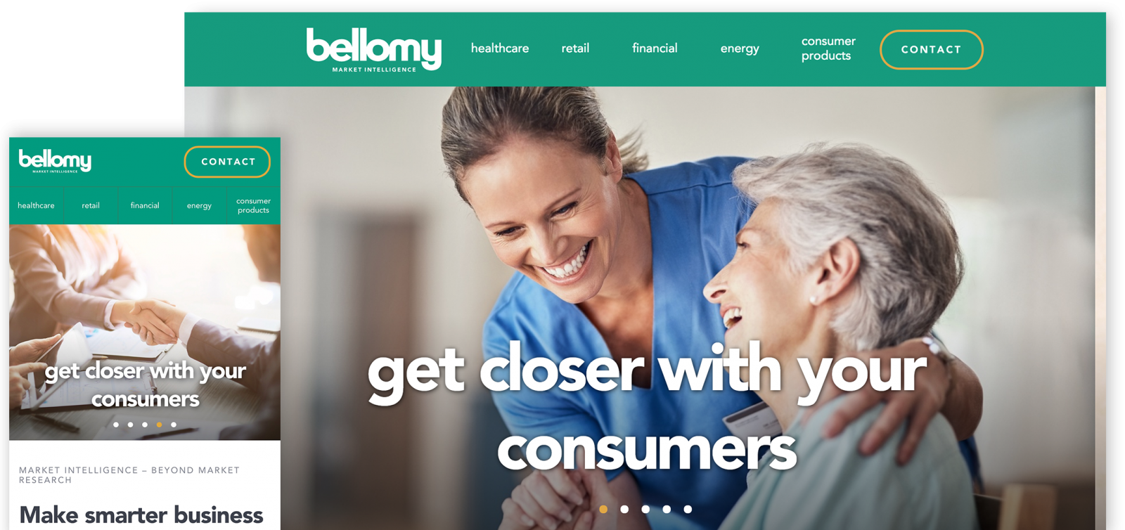 Bellomy website screenshots